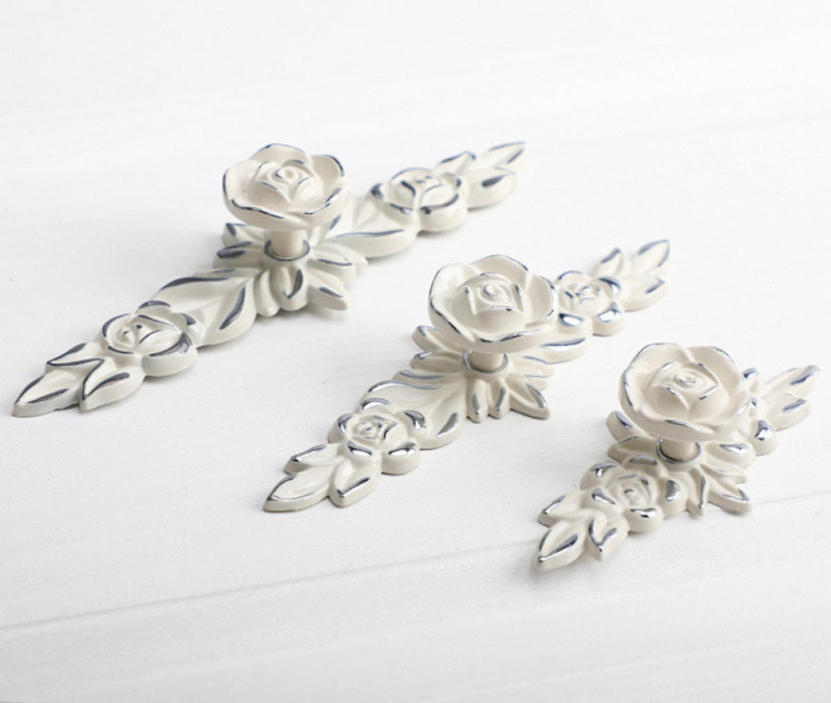 MÖBELGRIFF Silber 4er-Set 103 mm Zinklegierung - Weiß, Metall (4.4/0.27/10.3cm)