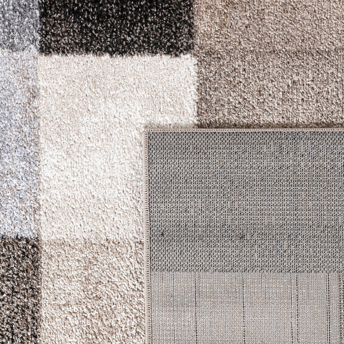 KURZFLORTEPPICH 120/170 cm Fiesta 125 - Beige/Schwarz, Textil (120/170cm) - Paco Home