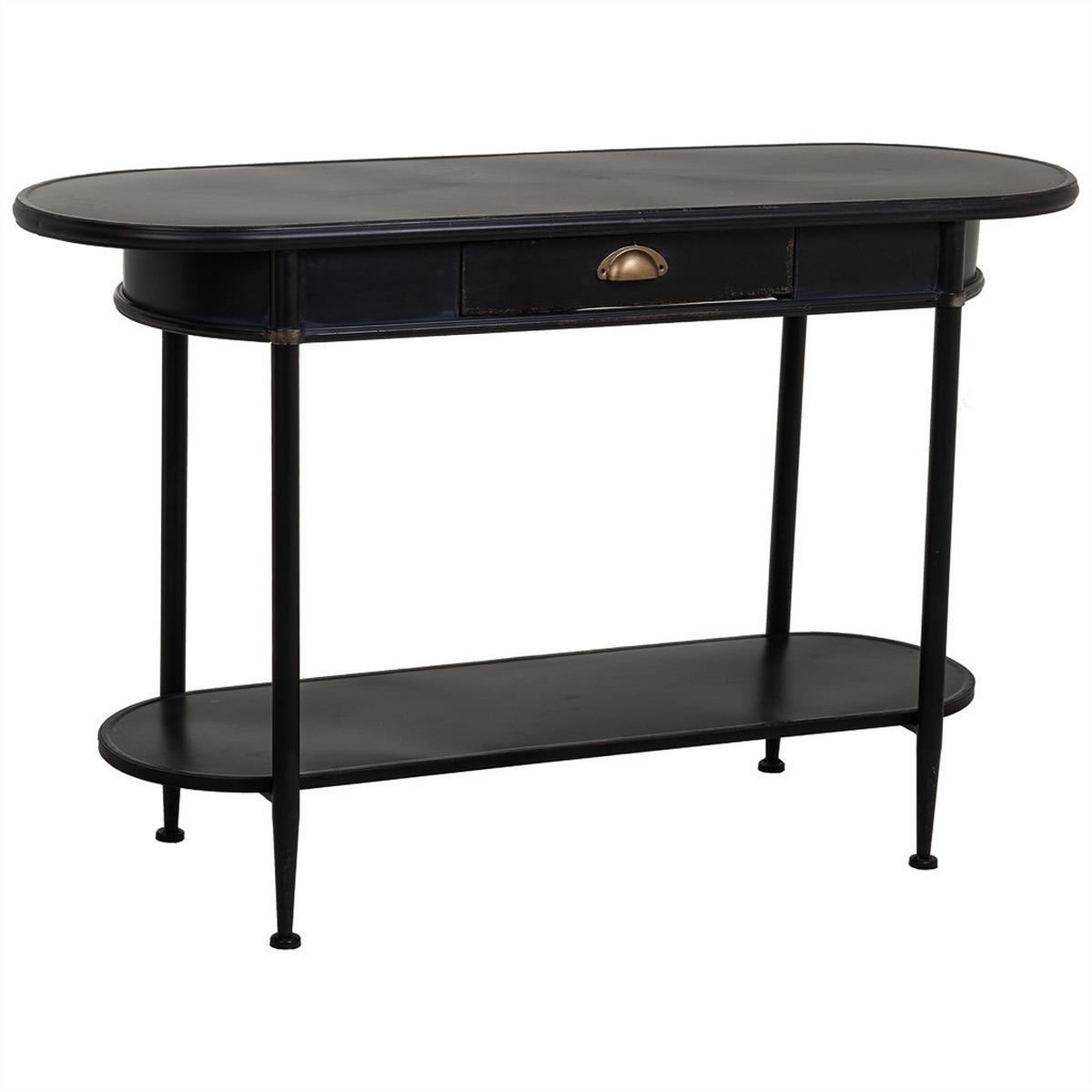 KONSOLE aus Metall 120x41x75 cm - Schwarz, Metall (41/120/75cm) - Wanderlust