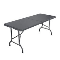 GARTENTISCH Easyfold klappbar anthrazit - Anthrazit, Kunststoff (180/74/74cm) - Juskys