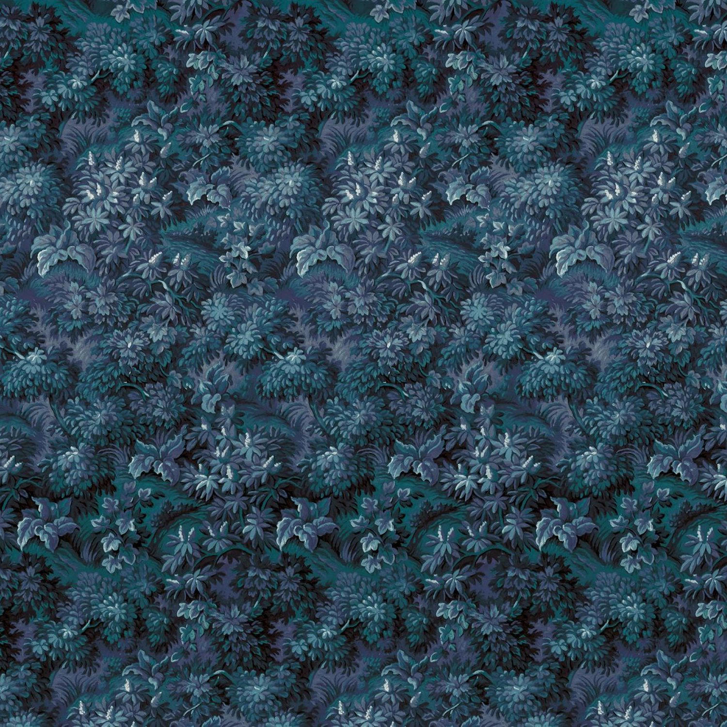 FOTOTAPETE Pflanzen 300 x 280 cm - Blau, Papier (300/280cm) - Sanders & Sanders
