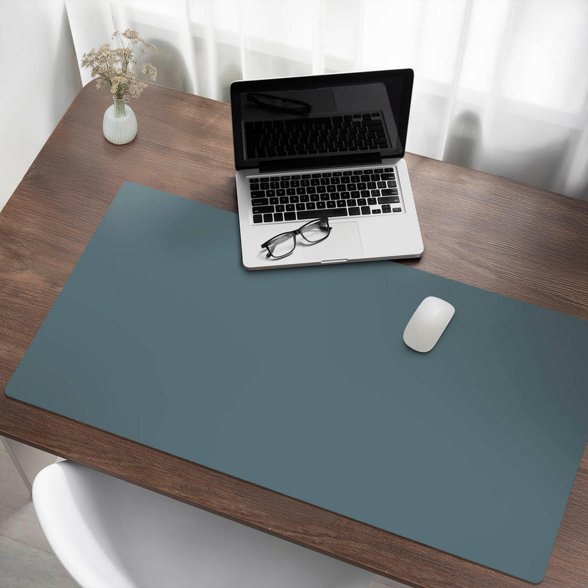 SCHREIBTISCHUNTERLAGE 120x60 cm Türkis - Petrol, Kunststoff (1.6/120/60cm) - Wallfluent