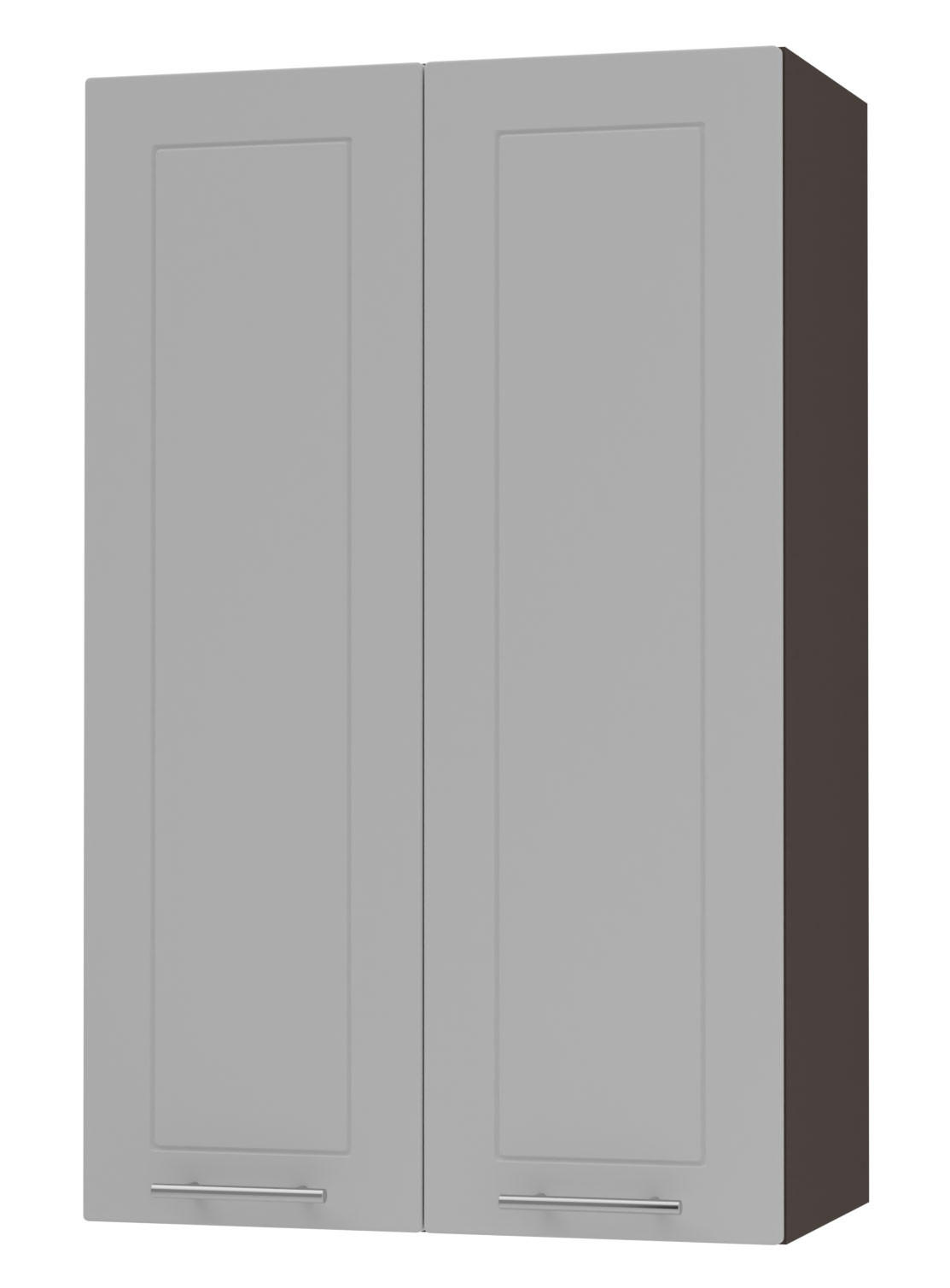 Feldmann-Wohnen Küchenhängeschrank Grau, Dunkelgrau 60x96x32.5 cm