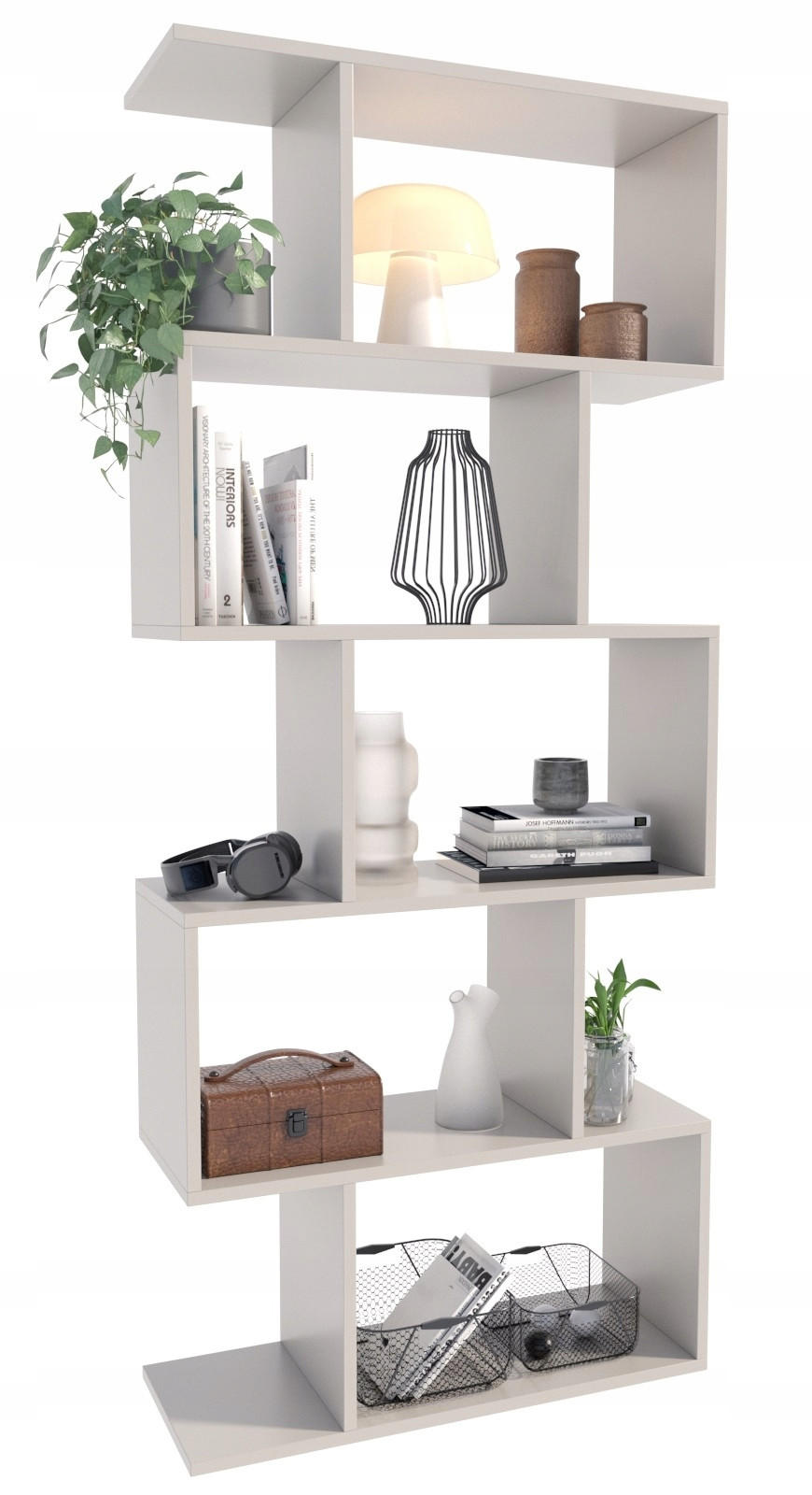 BÜCHEREGAL BASK Kaschmir 76,4/28/176 cm - Kaschmir, Holzwerkstoff (76.4/176/28cm) - Matkam Möbel