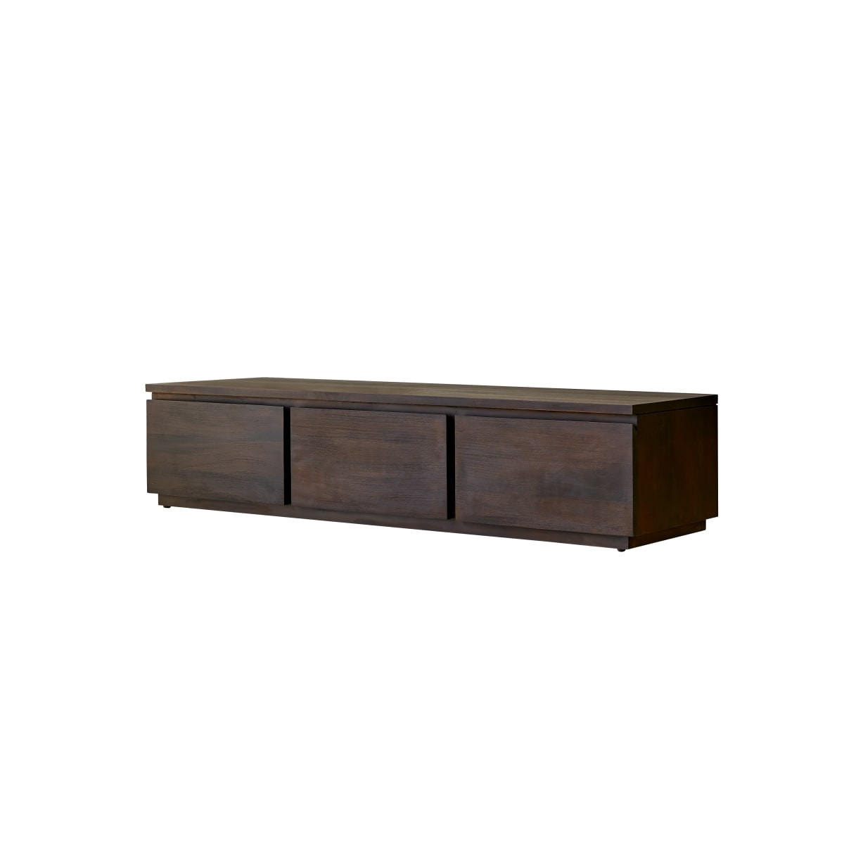 TV-SCHRANK Eva Braun aus Mahagoni - Braun, Holz (135/30/40cm) - Tikamoon