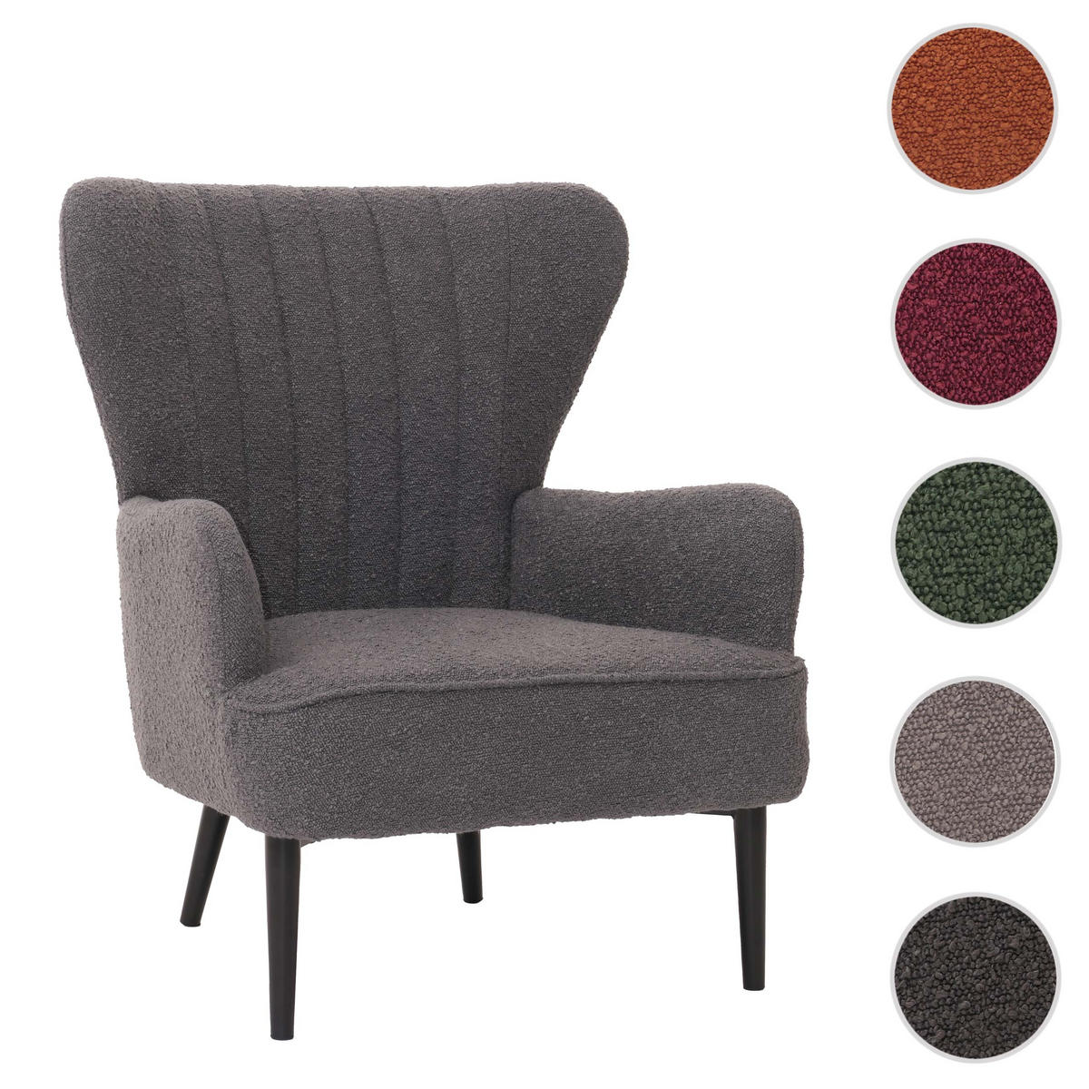 LOUNGE-SESSEL Grau - Grau, Textil (75/80/78cm) - MCW