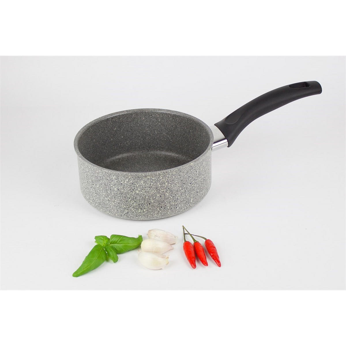 STIELTOPF Grau 31/17/10 cm FERG28016U - Grau, Metall (16cm) - Ballarini