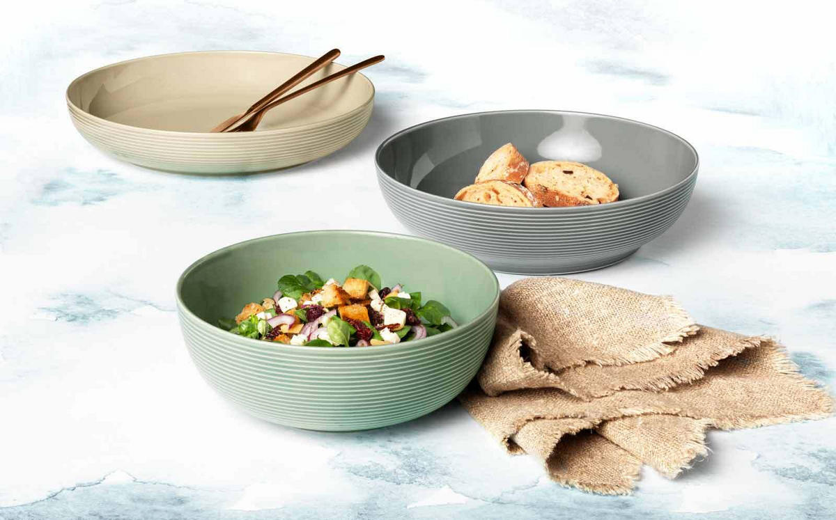 FOODBOWLS Beat Color Glaze Sandbeige ø 25,5 cm 4er Set - Beige, Keramik (25.5cm) - Seltmann Weiden