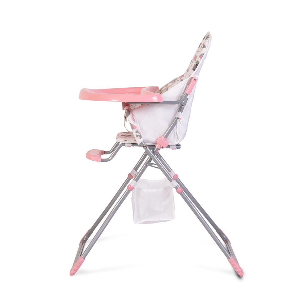 HOCHSTUHL Scaut rosa 5-Punkt-Sicherheitsgurt, Zubehörkorb, klappbar - Rosa, Metall (55/105/70cm) - Moni