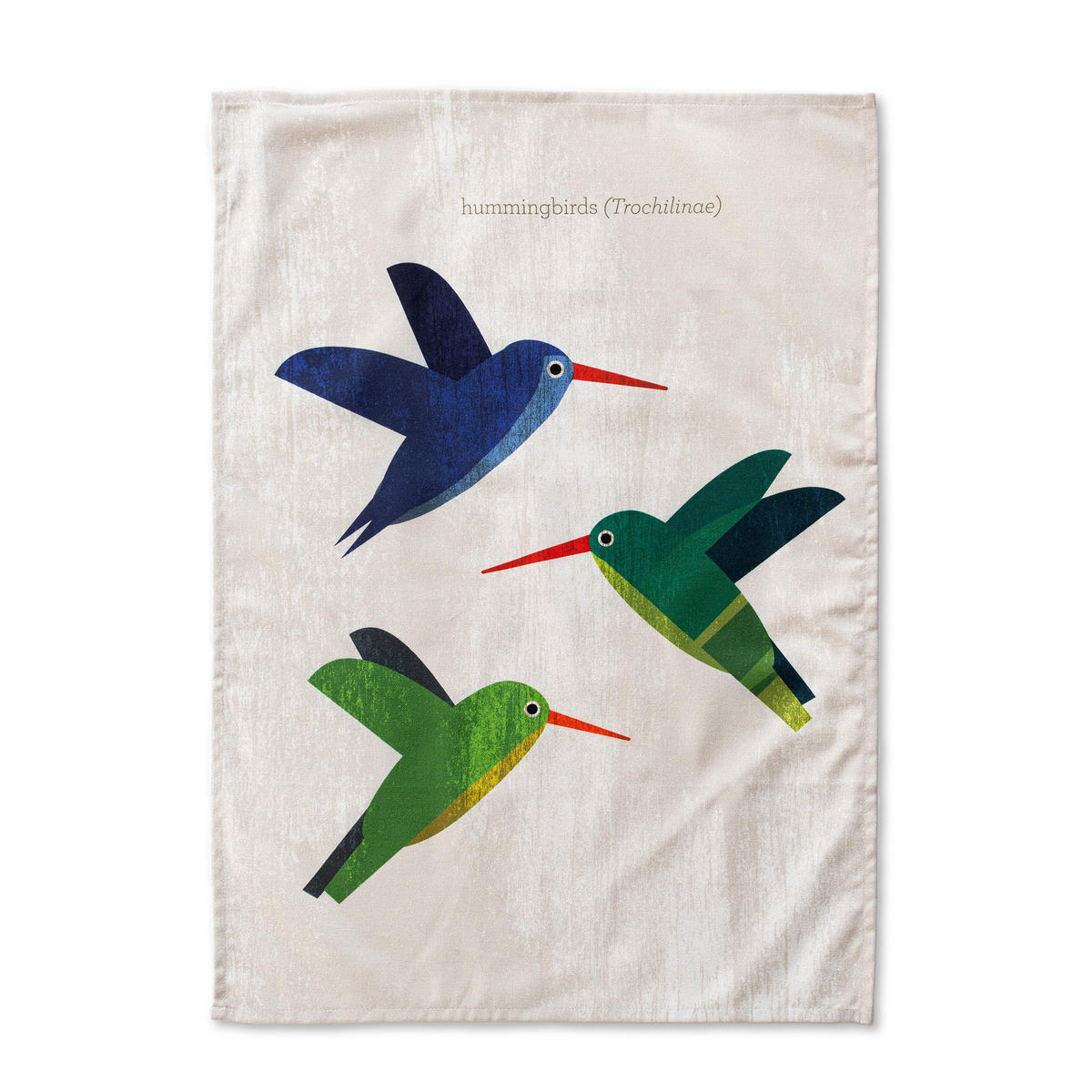 GESCHIRRTUCH (2 tlg) colibri 70x50 cm mehrfarbig - Multicolor, Textil (70/50cm) - Happy Friday