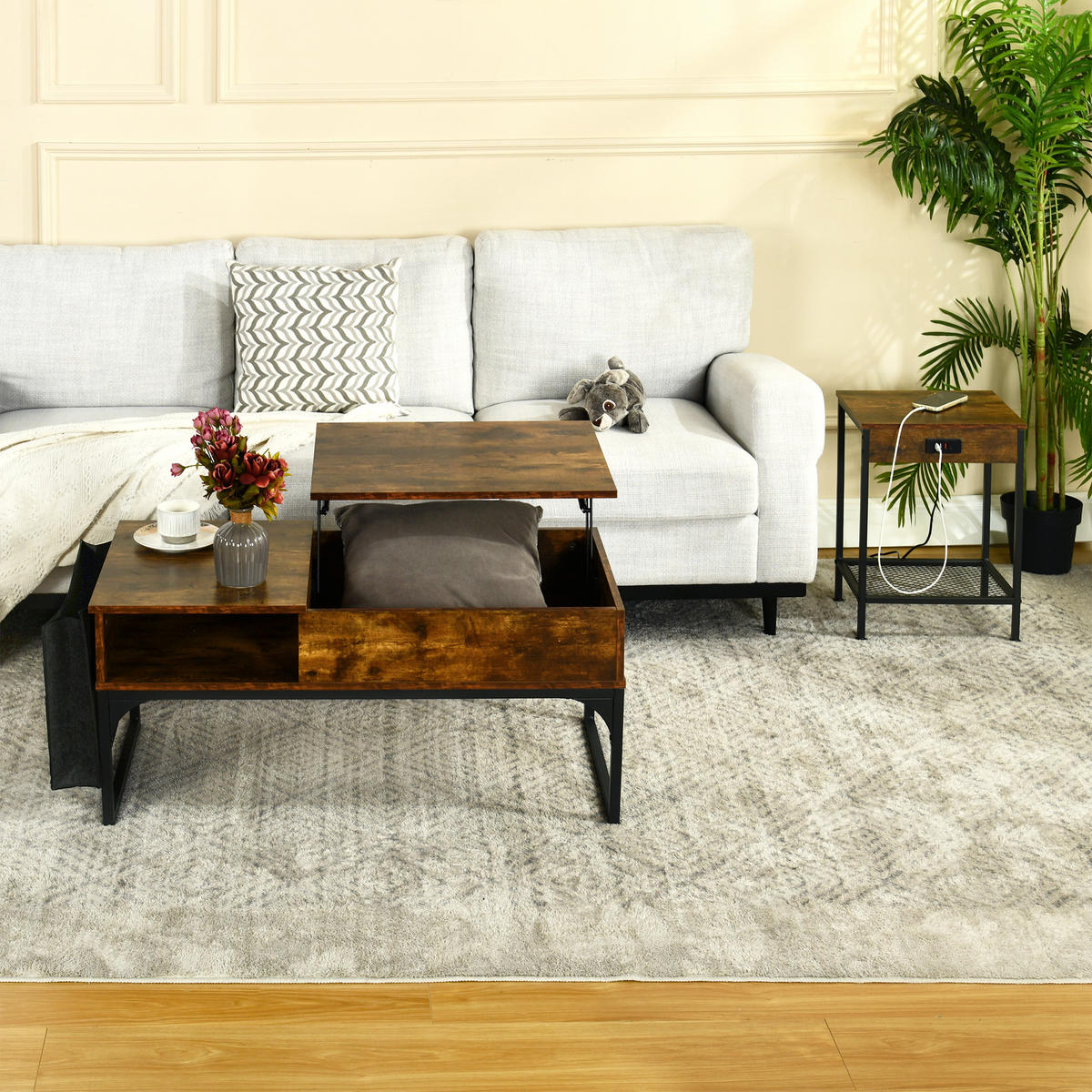 COUCHTISCH MDF in Braun - Braun, Holzwerkstoff (100/48/50cm) - Meubles Cosy