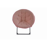 SESSEL 80/80/37 cm aus Fabric+Metal Rose mit Klappfunktion - Rosa, Textil (53/85/58cm) - OKMYHOME