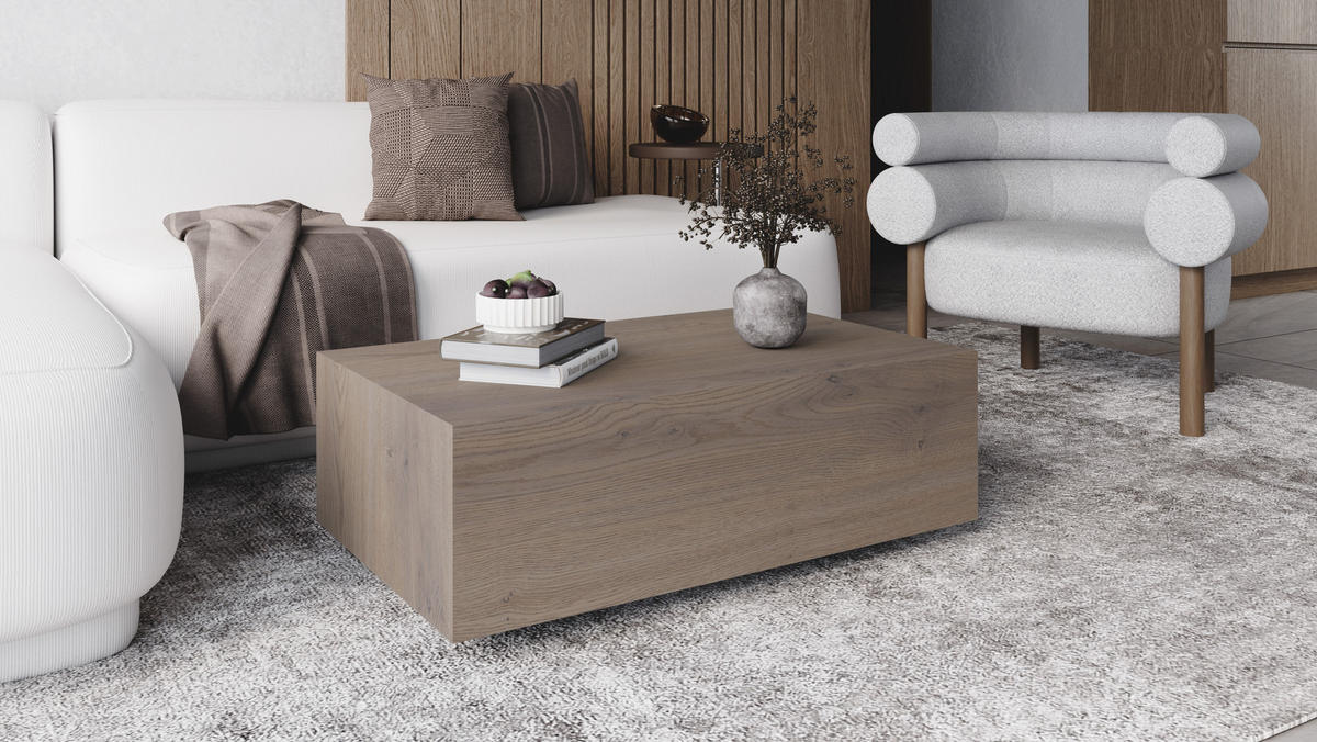 COUCHTISCH VOS - Sahara, Holzwerkstoff (90/55/28cm) - Meblini