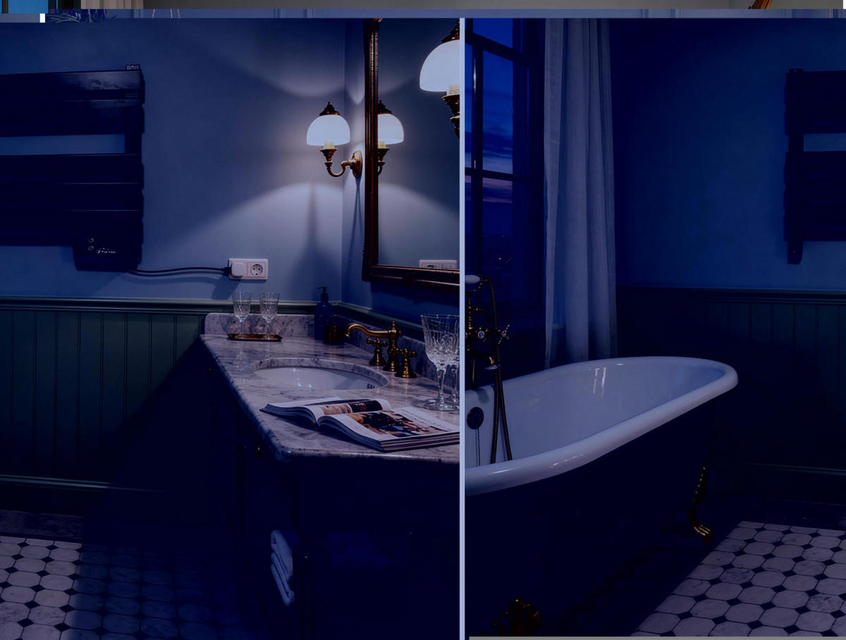 HANDTUCHTROCKNER Schwarz mit Elektrosystem und Wandhalterung 100 W - Schwarz, Metall (56/52/5cm) - Purline