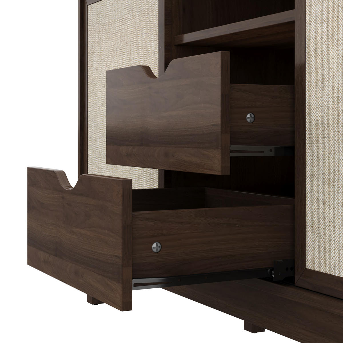 SIDEBOARD 150/39.5/80 cm Natur aus Holzwerkstoff mit Schiebetüren - Naturfarben, Holzwerkstoff (39.5/80/150cm) - OKMYHOME
