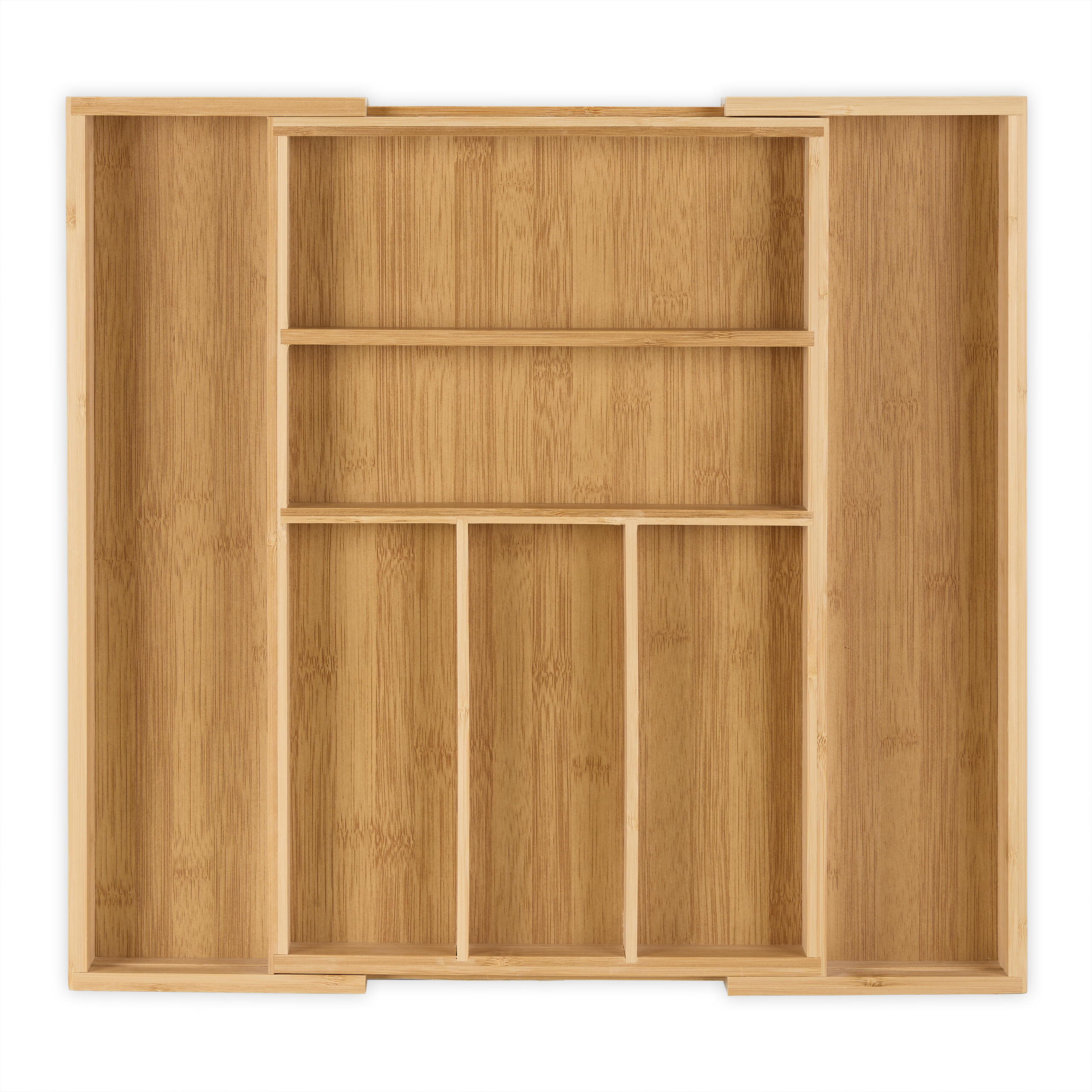 BESTECKKASTEN - Hellbraun, Holz/Holzwerkstoff (48/5/46cm) - Relaxdays