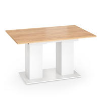 PRODUŽNI BLAGOVAONSKI STOL Dix Bijelo/Zlatna Snaga Hrasta 180 x 90 + - bijela/hrast medunac, drvni materijal (90/180/76cm) - Vicco