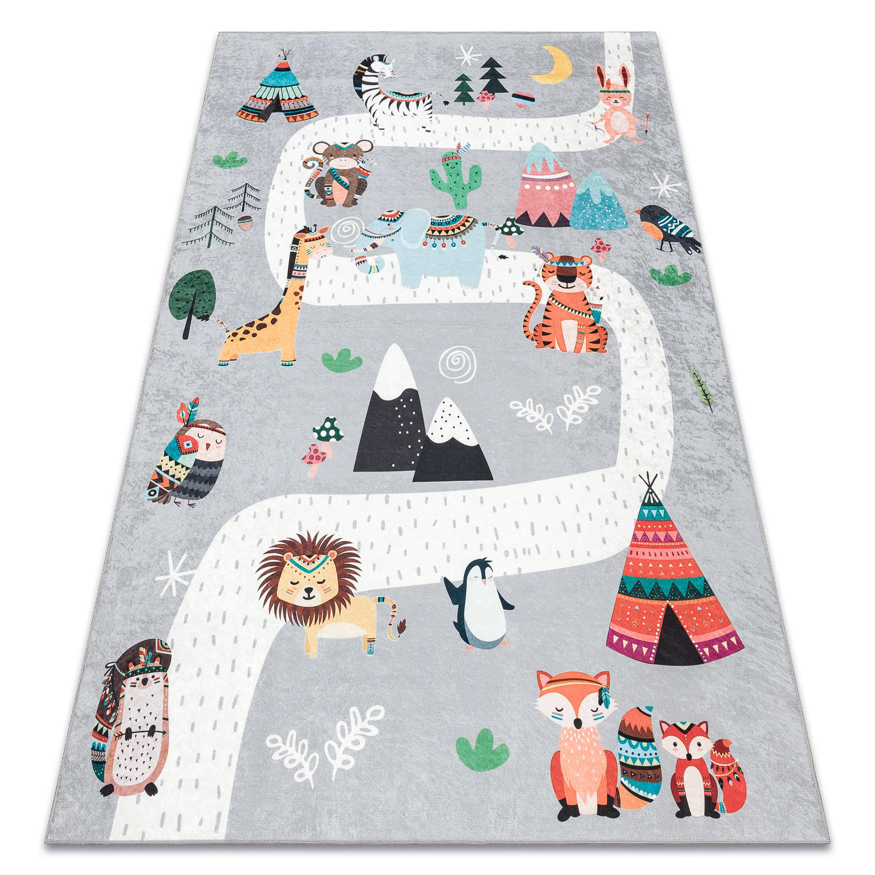 TEPPICH Bambino 80/150 cm - Grau, Textil (80/150cm) - rugsX
