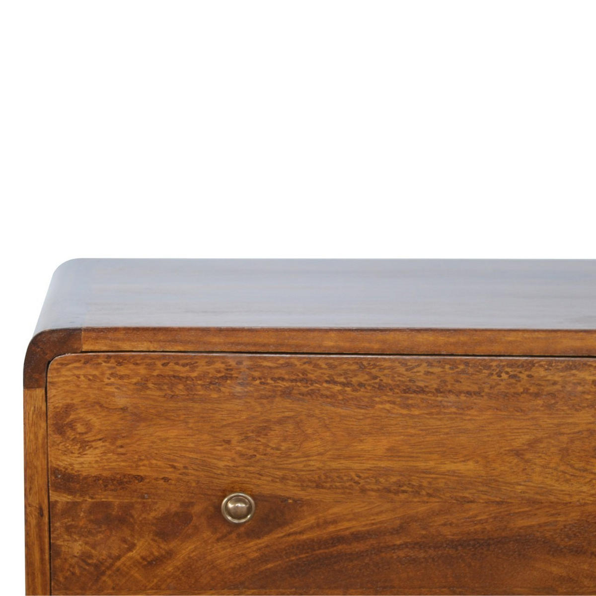 KOMMODE im Kastanien-Finish - Messingfarben/Braun, Holz/Metall (70/80/35cm) - Artisan Furniture
