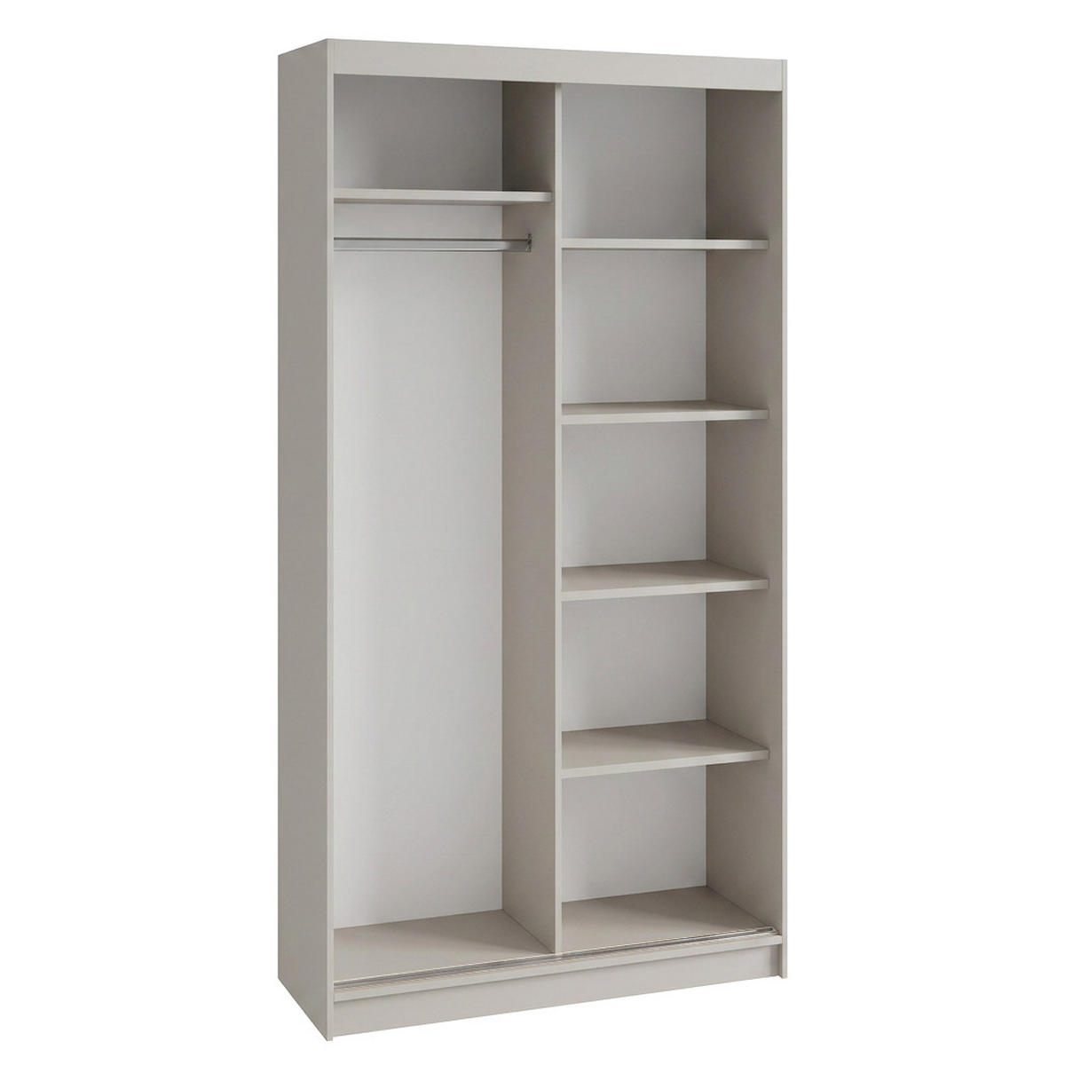 SCHWEBETÜRENSCHRANK Donatello mit 2 Türen. 100 cm, Kaschmir+eiche Artisan - Kaschmir/Eiche Artisan, Holzwerkstoff (100/205/60cm) - Beautysofa