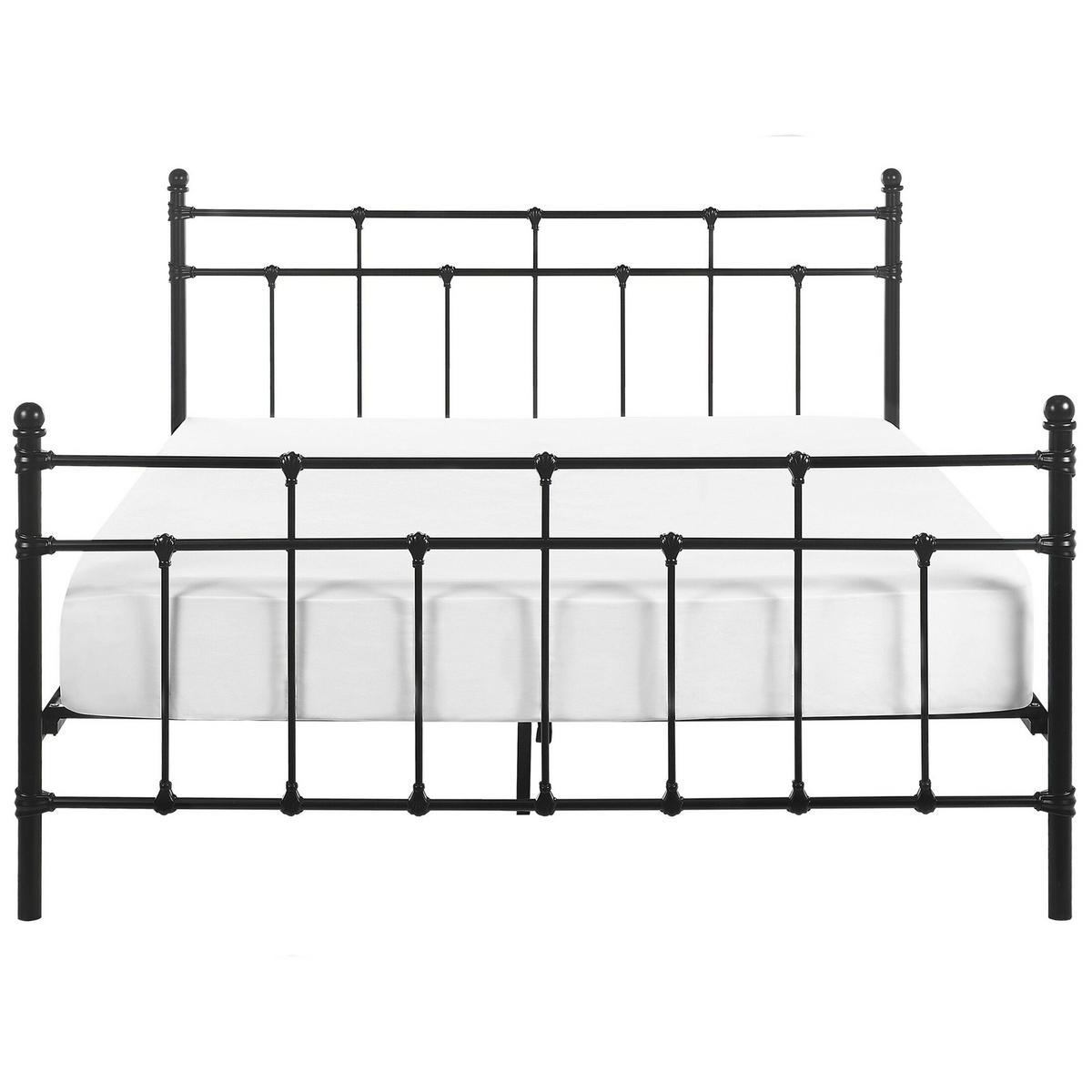 METALLBETT 140/200cm Schwarz Lynx - Schwarz, Metall (140/200cm) - Beliani