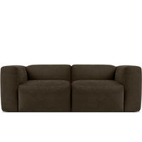 2-SITZER-MODULSOFA BUFFO mit extrem weicher und bequemer Sitzfläche, Gewebestoff, braun - Braun, Textil (210/73/96cm) - KONSIMO®