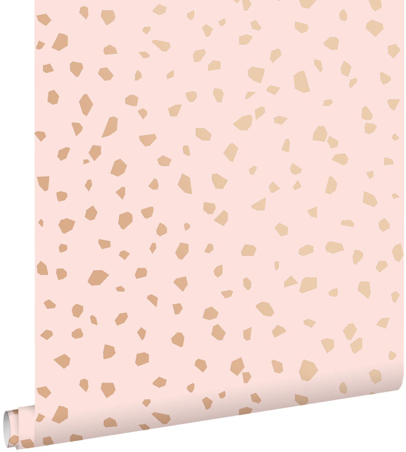 TAPETE Terrazzo-Motiv 53 cm x 10.05 m - Pink, Papier (53/1000cm) - ESTAhome