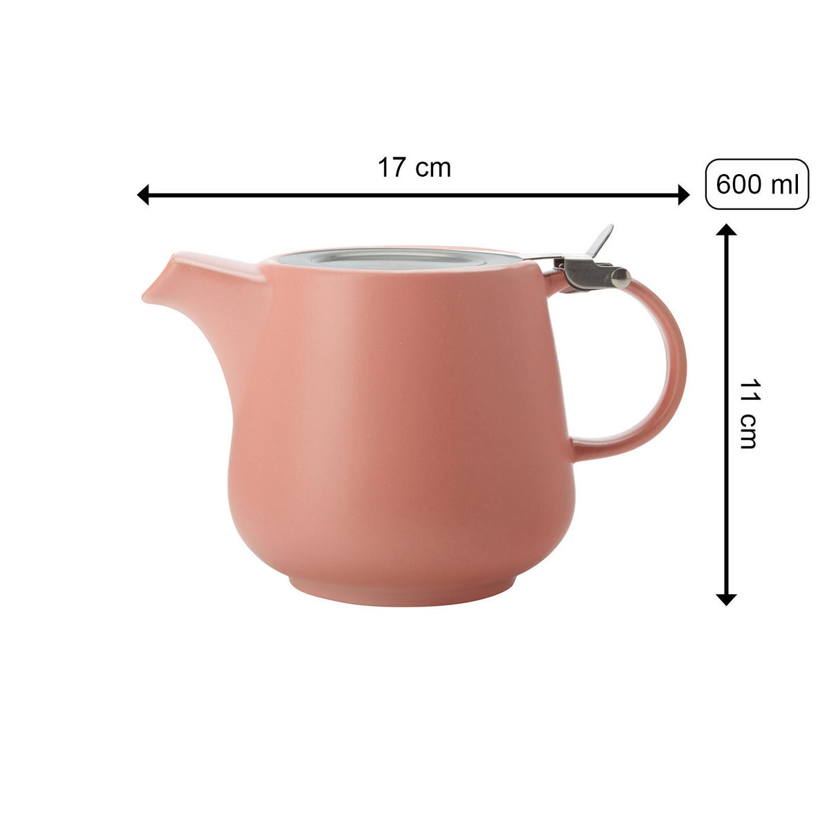 TEEKANNE TINT Koralle 600 ml - Orange, Metall (0.6L) - Maxwell & Williams