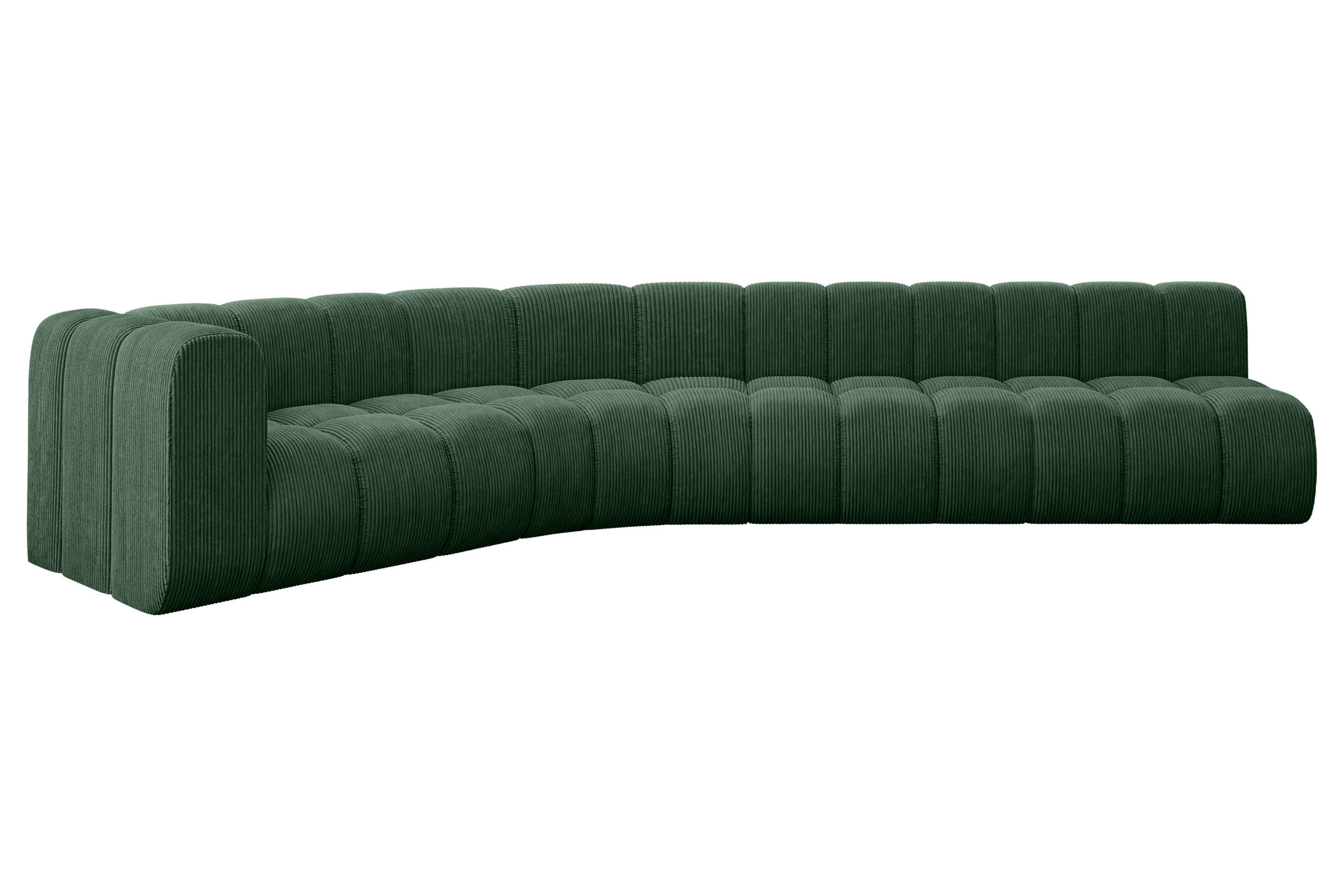 ECKSOFA modulares Sofa Karex-L2 - 399x194x70 cm Grün - Grün, Holzwerkstoff/Textil (399/194cm) - ALTDECOR