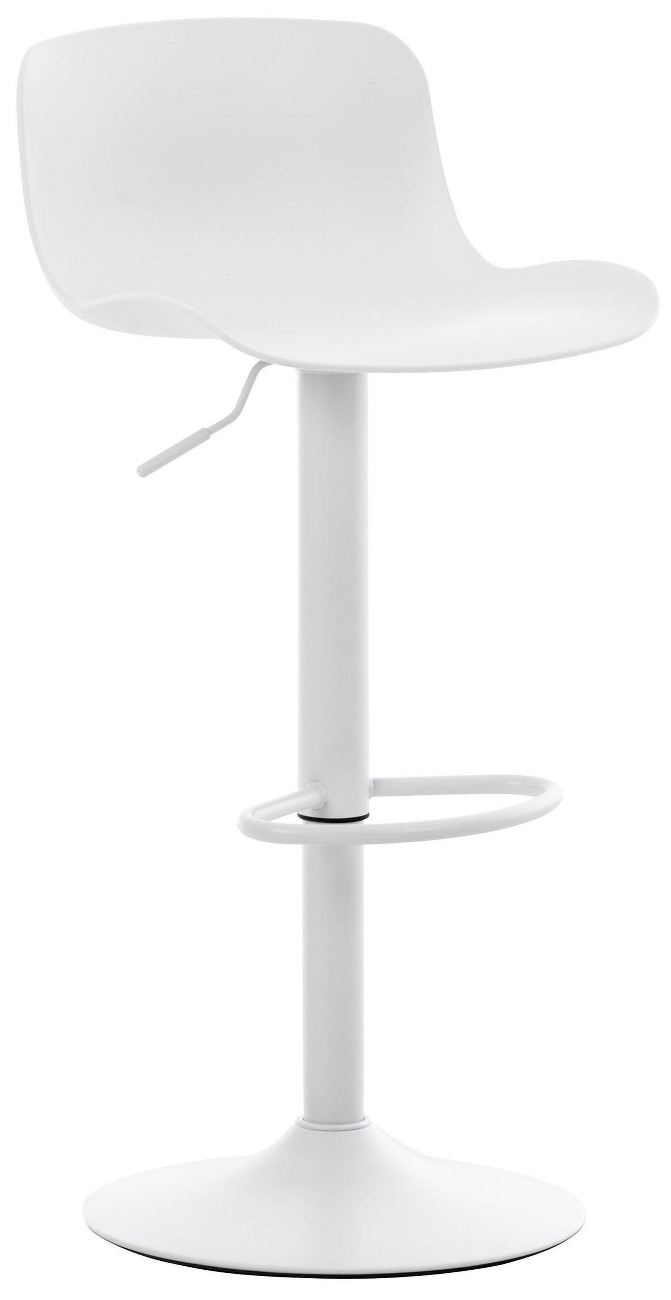 TPFLiving Barhocker Weiß 44x100x45 cm