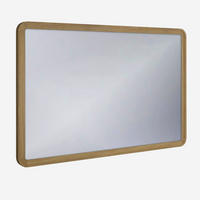 WANDSPIEGEL Nora, Natur Massiveiche - Beige, Holz (92/92/25cm) - WOODEK