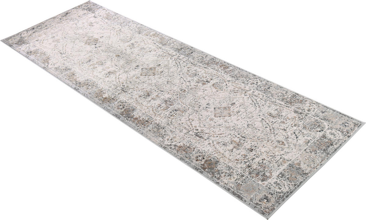 TEPPICHLÄUFER VALLEY creme vintage 120/200 cm - Creme, Textil (120/200cm) - Tapiso