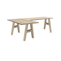 ECKSCHREIBTISCH Eda 1 210 x 120 x 75 Computertisch Eiche sägerau - Naturfarben, Holz (210/120/75cm) - 58aufmkessel