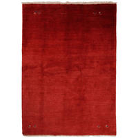 GABBEH-TEPPICH handgeknüpft Rot 220/154 cm Schurwolle - Rot, Textil (154/220cm) - Looma