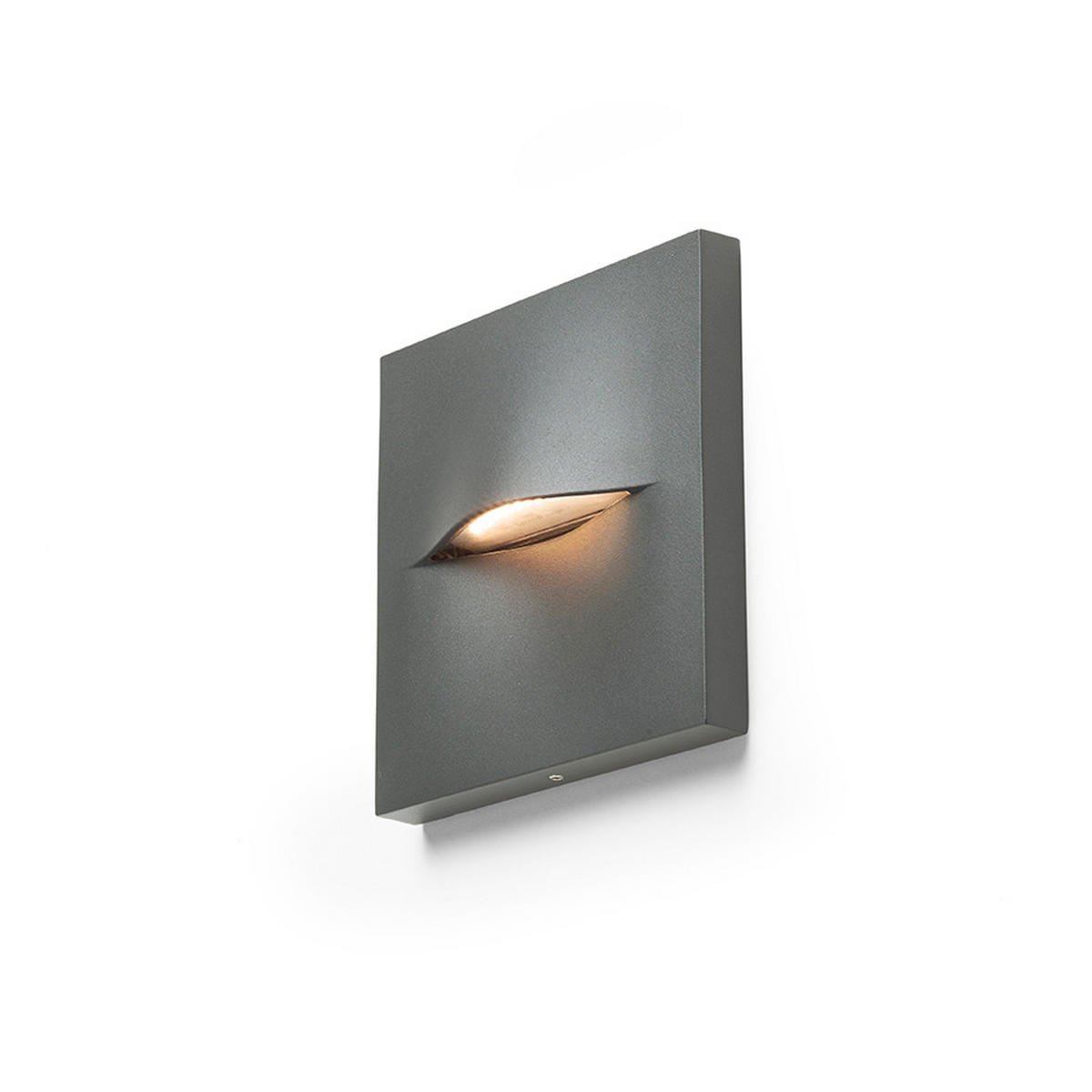 AUSSENLEUCHTE BOBO SQ Anthrazitgrau 3 W IP65 - Grau, Metall (15/15/30cm) - Rendl