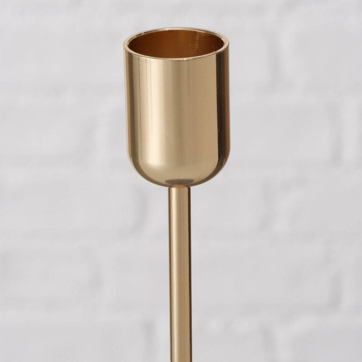 KERZENHALTER Telmo 2er-Set - Grau, Metall (9/24/9cm) - Boltze Home
