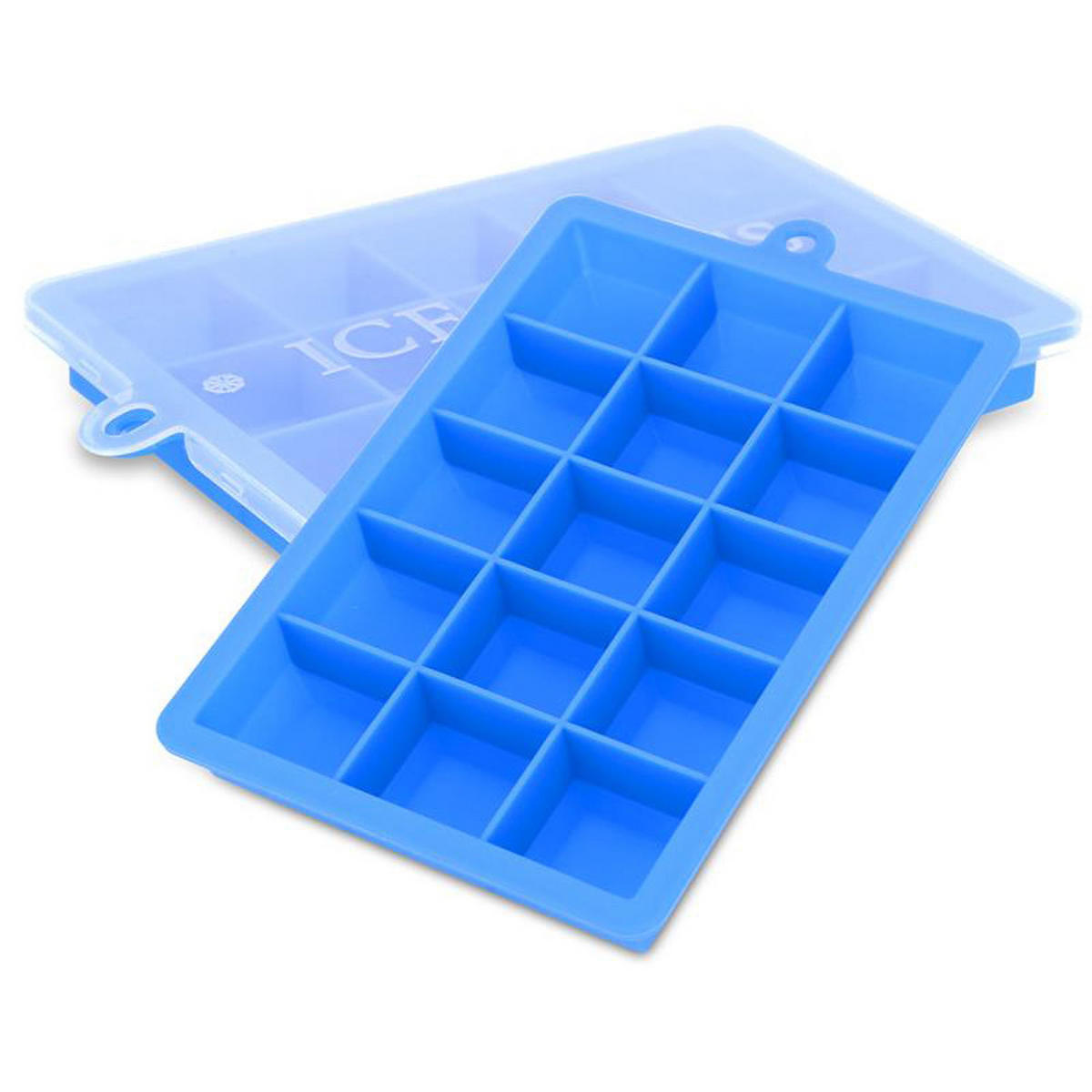 EISWÜRFELFORM 2er Set - Blau, Kunststoff (13/2.5/18cm) - Intirilife