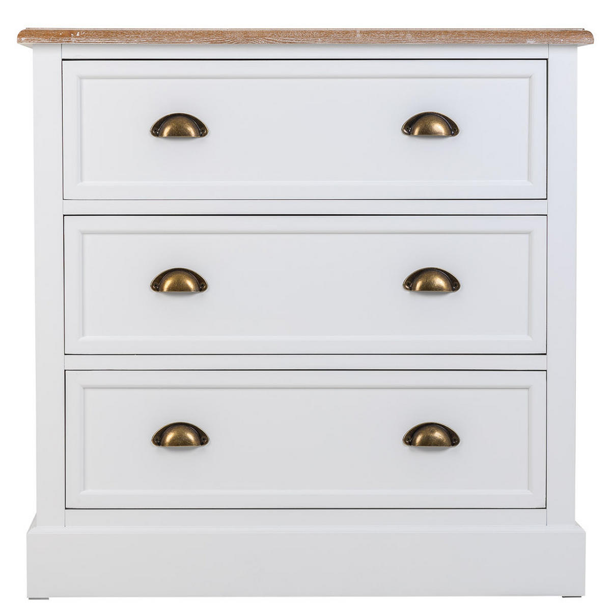 KOMMODE aus Holz, weiß, 80x40cm - Weiß, Holzwerkstoff (80/80/40cm) - Wanderlust