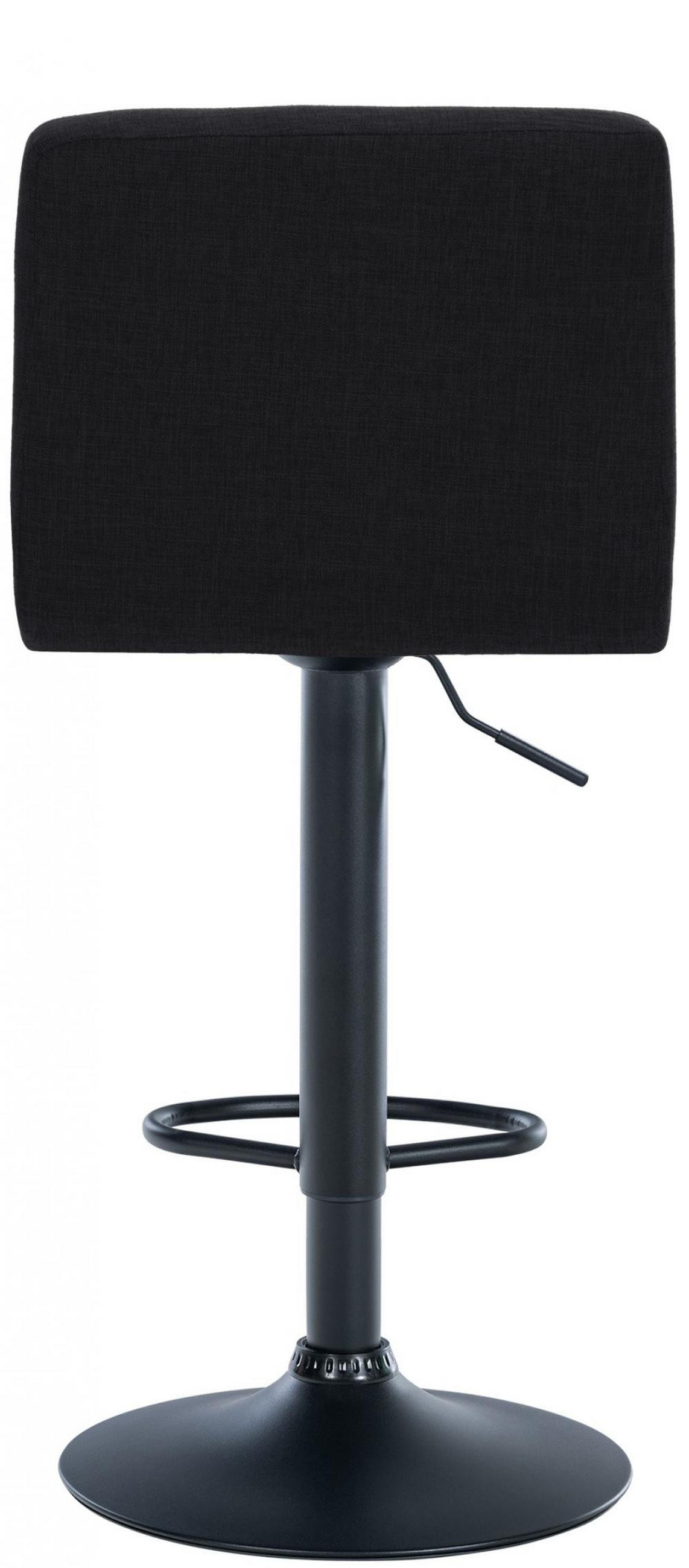 BARHOCKER Stoff schwarz - Schwarz, Textil/Metall (46/94/47cm) - CLP