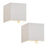 WANDLEUCHTE Maria 2er-Set - Weiß, Metall (10/10/10cm) - Nettlife