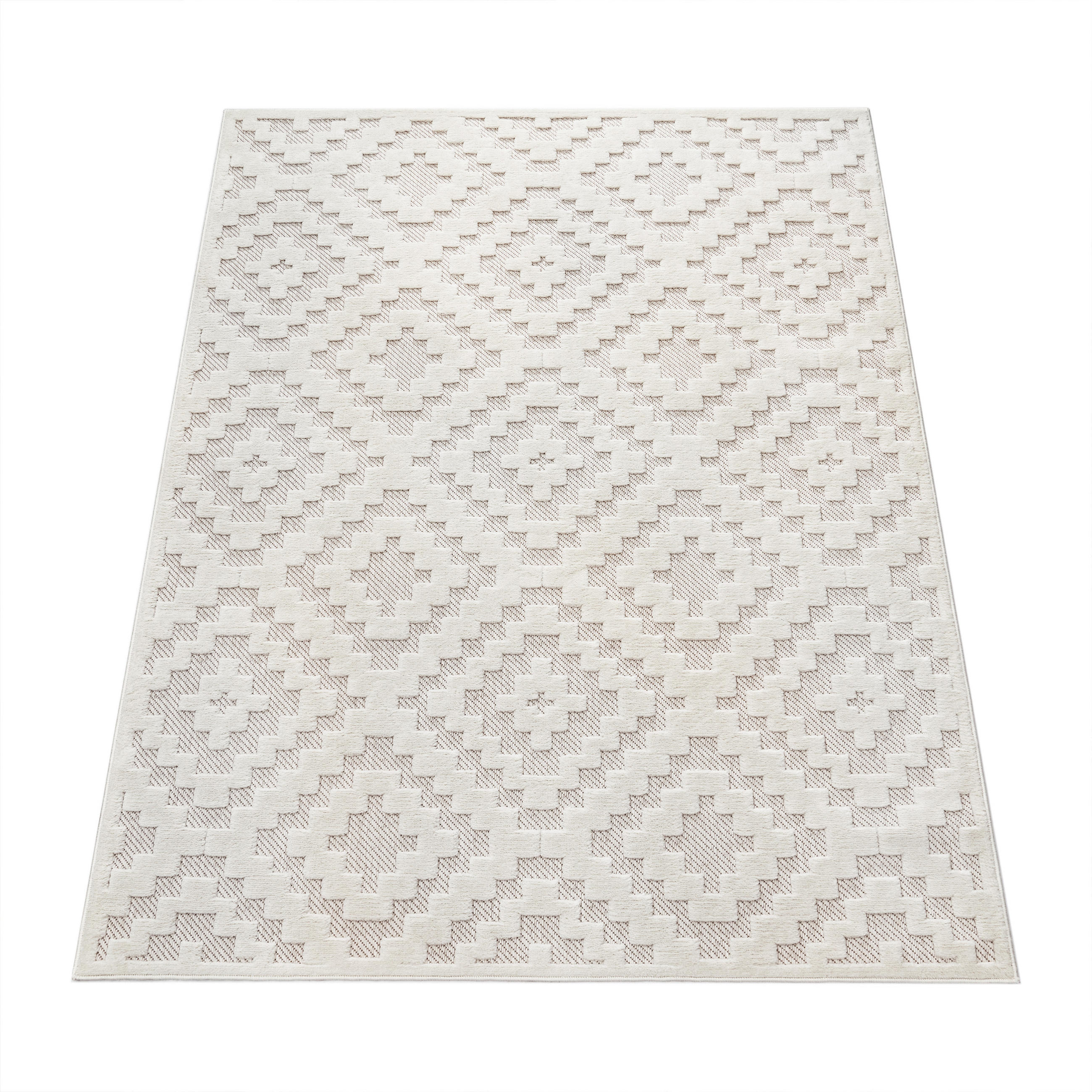 OUTDOORTEPPICH 60/100 cm Livorno 672 - Creme, Textil (60/100cm) - Paco Home