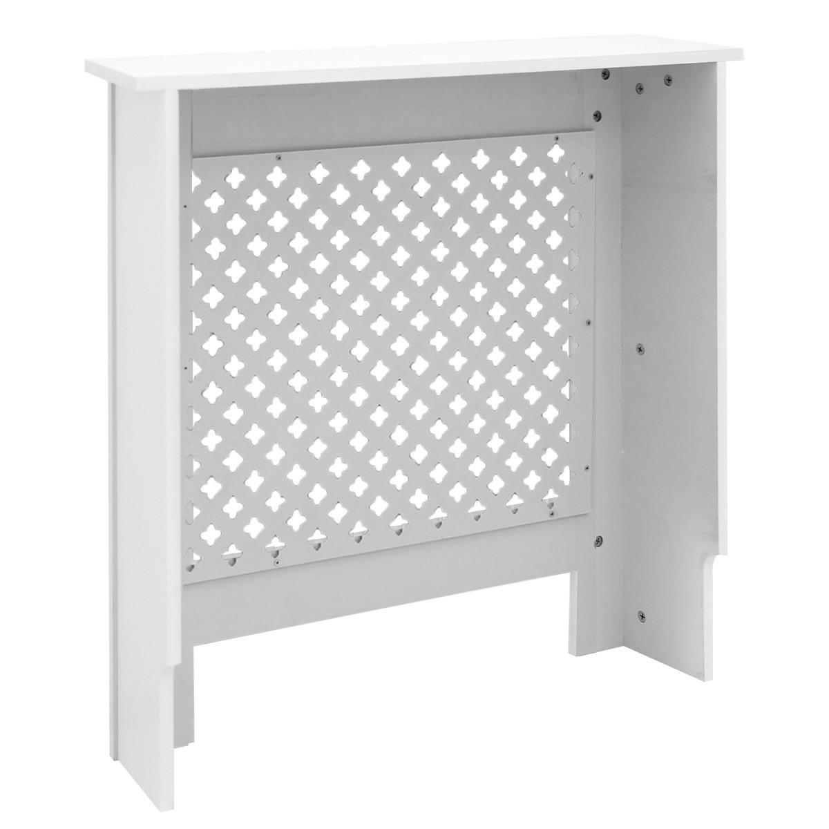 OBLOŽENÍ RADIÁTORU s voštinovým vzorem 78 x 19 x 82 cm, bílé - bílá, kompozitní dřevo (19/78/82cm) - ECD-Germany