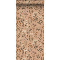 TAPETE Feldblumen 50 x 900 cm - Terracotta, Papier (50/900cm) - Sanders & Sanders