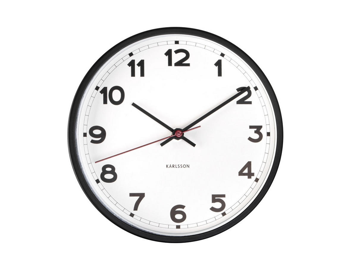 WANDUHR New Classic Small - Weiß - Weiß, Metall (20/20/4cm) - Karlsson