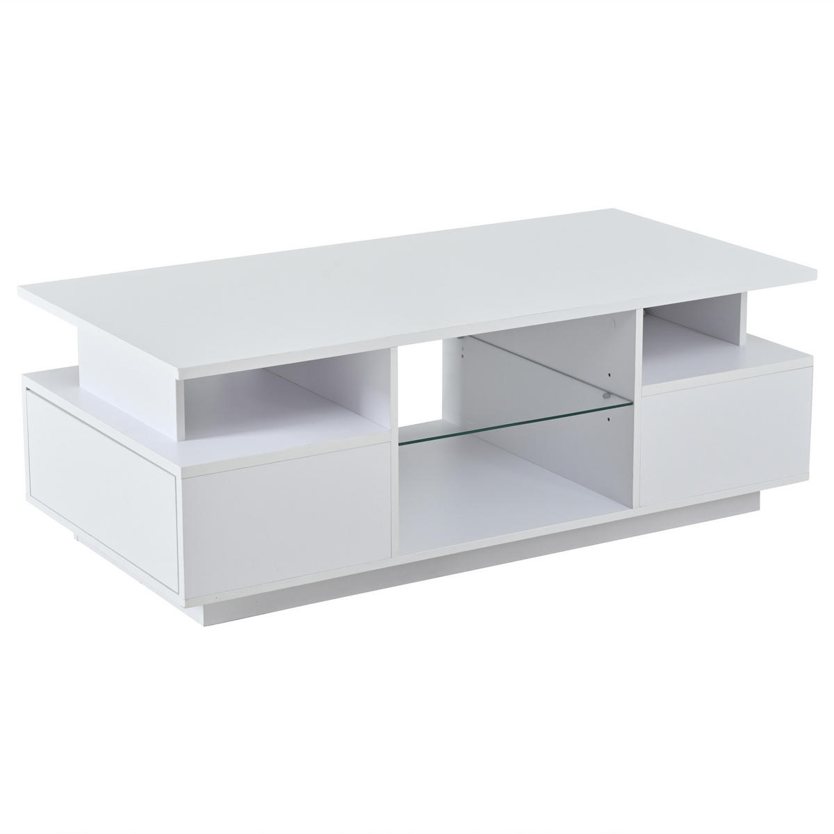 COUCHTISCH Weiß 100/50/36 cm - Weiß, Holzwerkstoff (50/100/36cm) - PANGIVO
