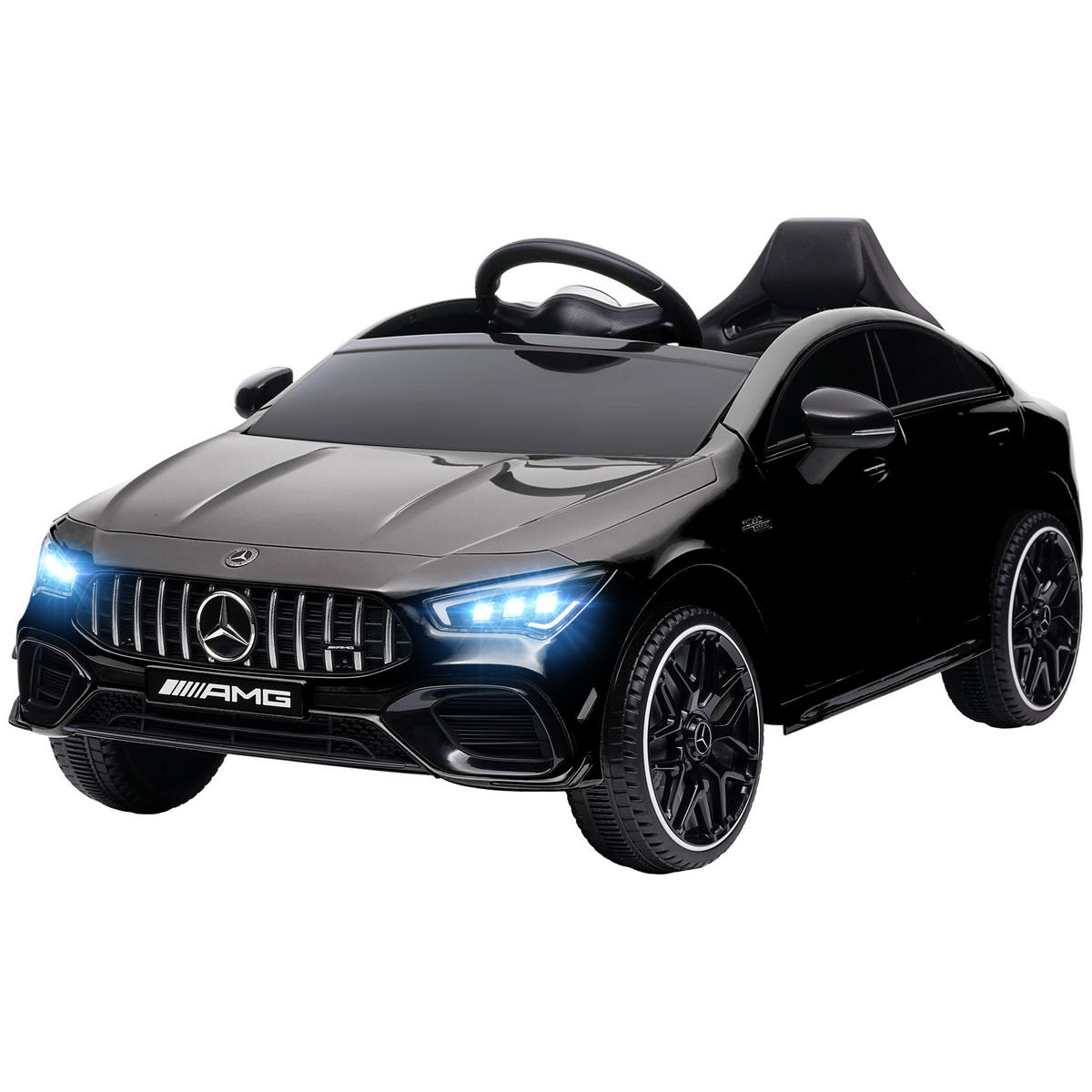 KINDER-ELEKTROAUTO DE-06190 Mercedes-AMG lizenziert mit Fernbedienung Schwarz - Schwarz, Kunststoff/Metall (110/61/45cm) - ComfortXL
