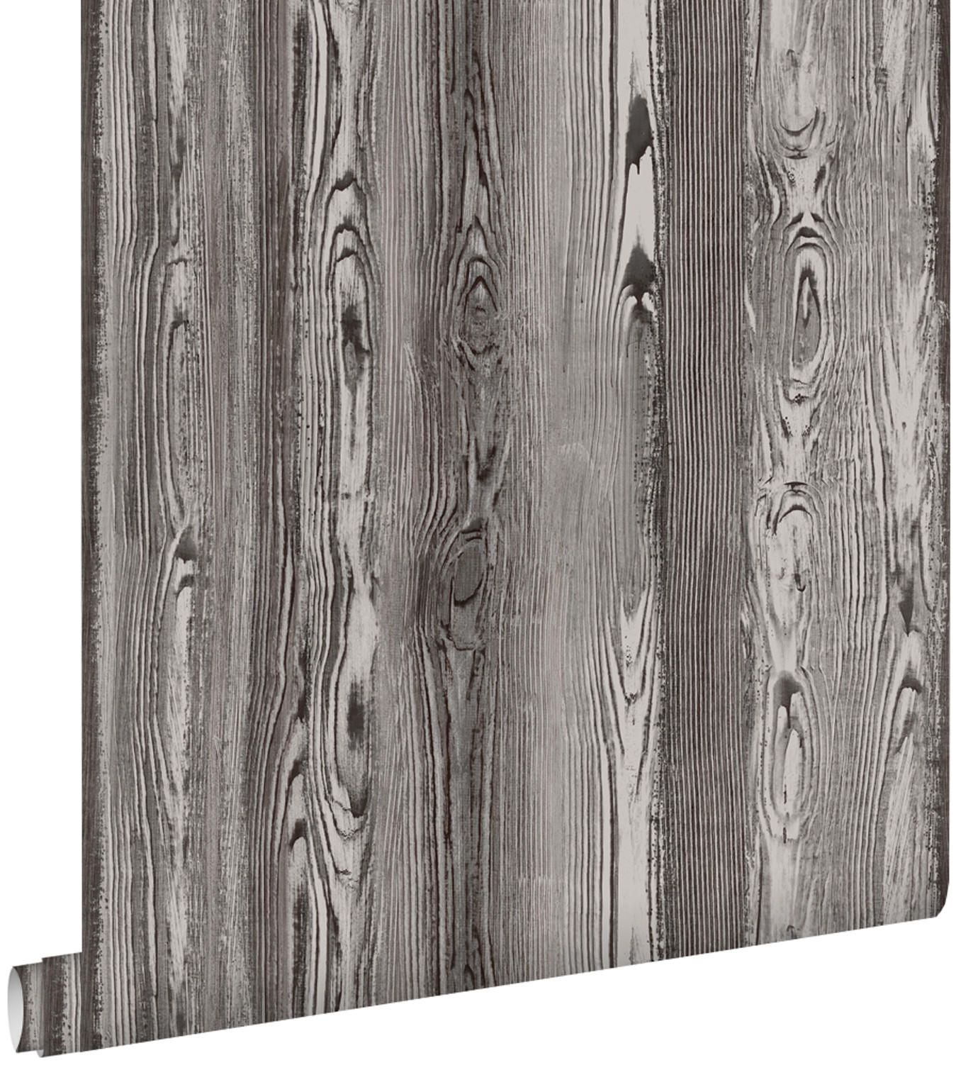 TAPETE Holzoptik 53 cm x 10.05 m - Schwarz, Papier (53/1000cm) - ESTAhome