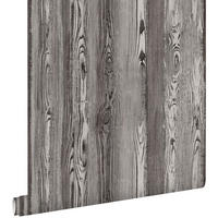 TAPETE Holzoptik 53 cm x 10.05 m - Schwarz, Papier (53/1000cm) - ESTAhome