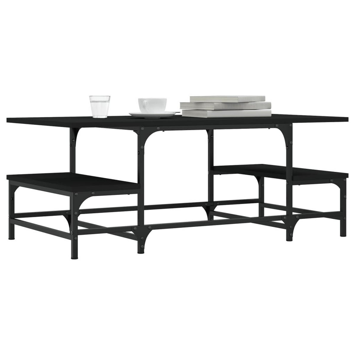 COUCHTISCH Schwarz 100x50,5x40 cm Holzwerkstoff - Schwarz, Holzwerkstoff (100/50.5/40cm) - furnicato