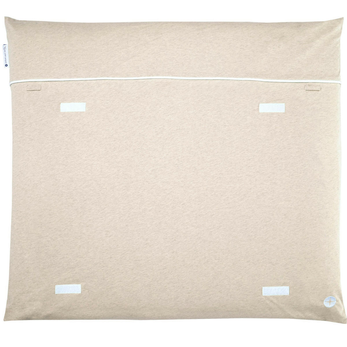WICKELAUFLAGE Beige + GRATIS Wechselbezug - Sandfarben, Textil (80/70cm) - nordic coast company